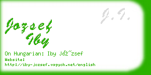 jozsef iby business card